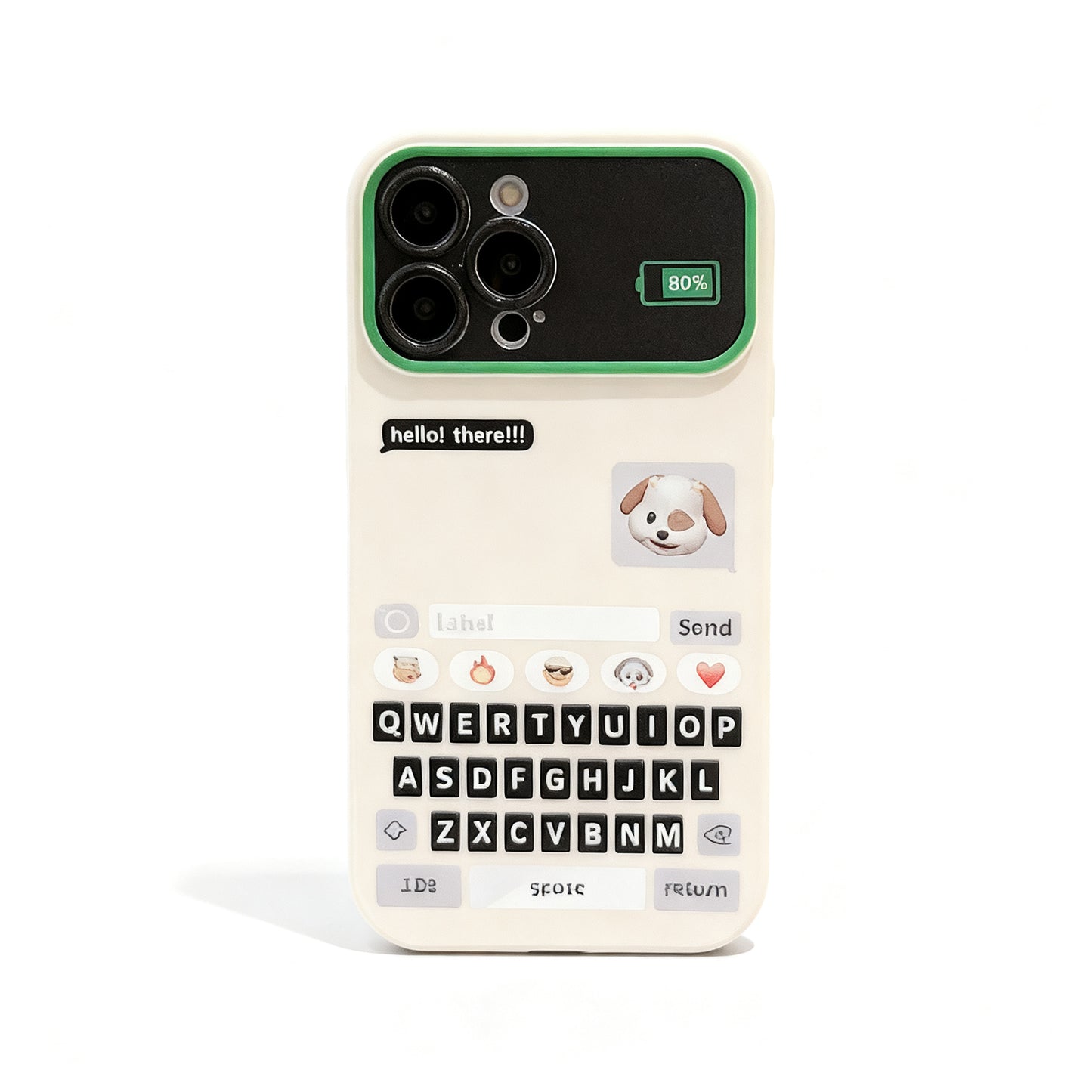 Cute Dog Chat Design Shockproof Phone Case for iPhone