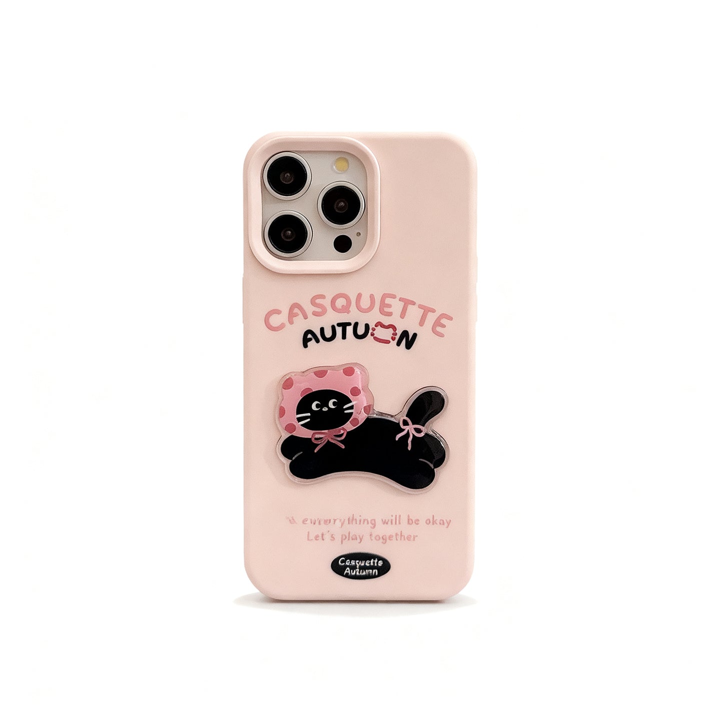 Cute Cat Jumping Soft Phone Case for iPhone