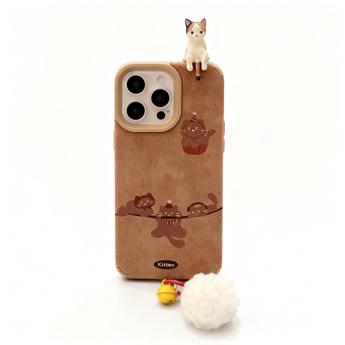 Cute Cat 3D Soft Phone Case for iPhone