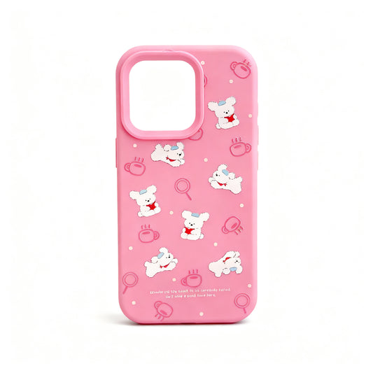 Cute Dog Reading Soft Phone Case for iPhone