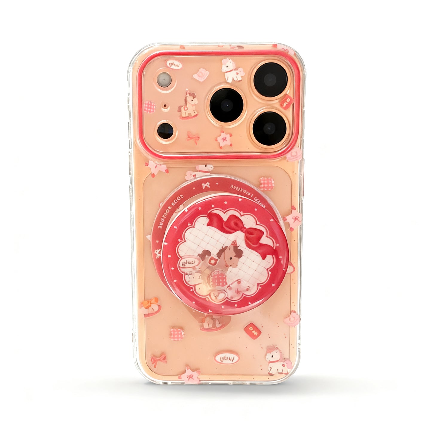 Cute Pony Design Magnetic Stand Phone Case for iPhone