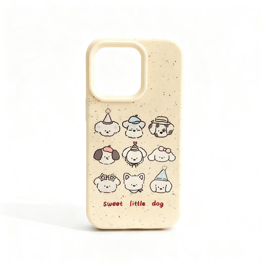 Soft Yellow Cartoon Dog Design Phone Case for iPhone