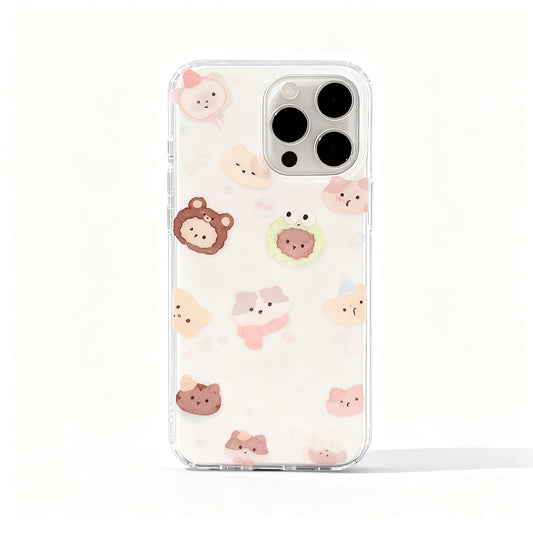 Cute Animal Full-Screen Phone Case for iPhone