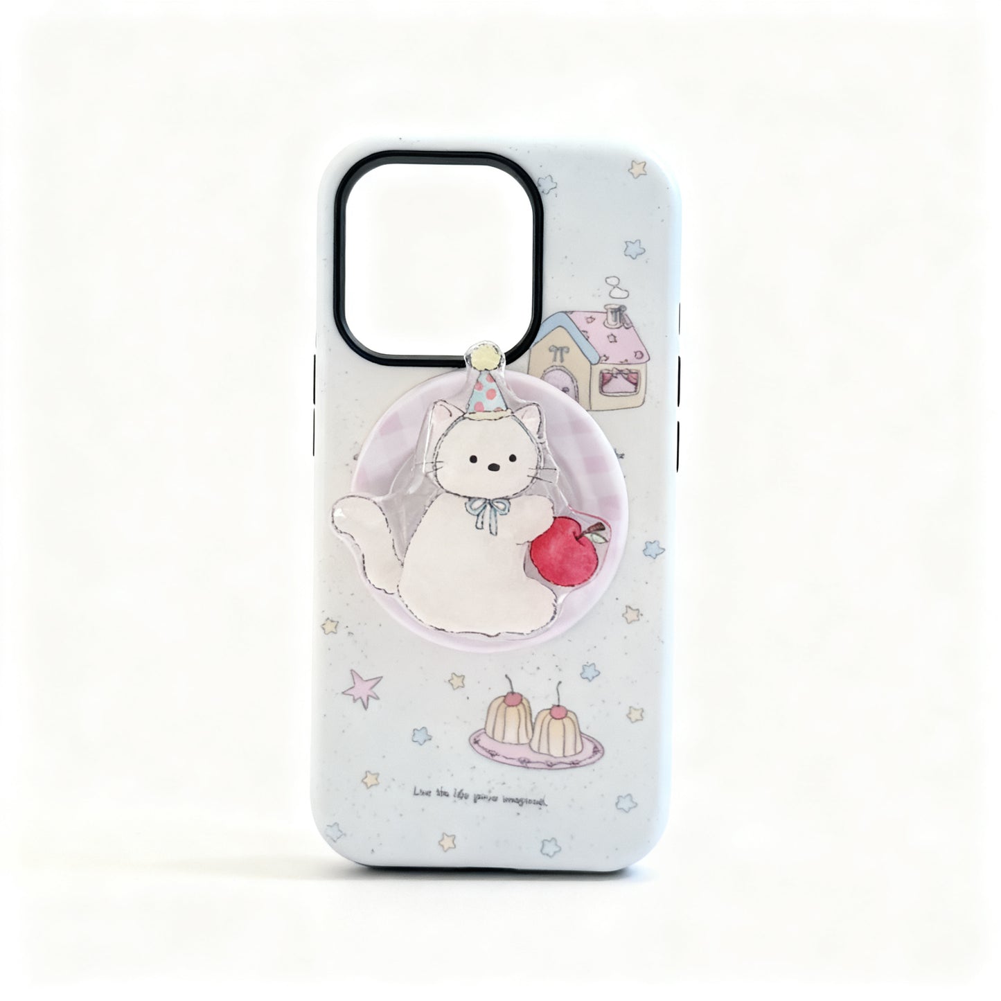 Cute Cat Design Magnetic Stand Phone Case for iPhone