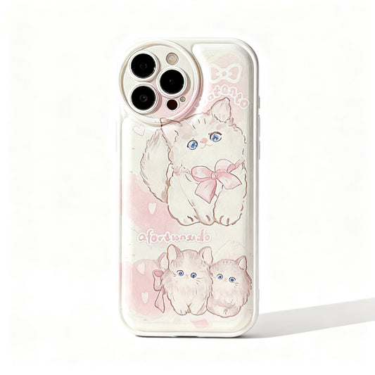 Cute Cat Soft Silicone Phone Case for iPhone