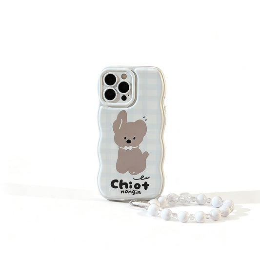 Korean Style Cute Dog Print Soft Phone Case for iPhone