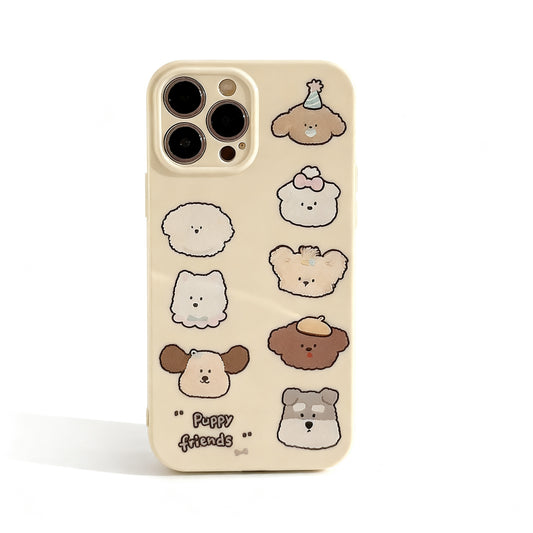 Cute Dog Face Soft Phone Case for iPhone