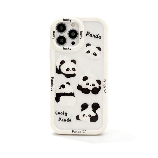 Cute Panda Design Shockproof Phone Case for iPhone