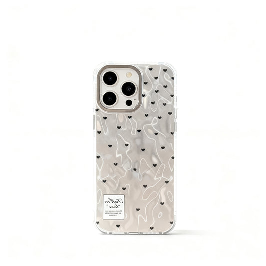 Glossy Pink Heart Phone Case for iPhone