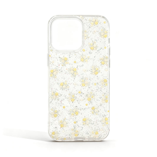 Warm Yellow Floral Soft Phone Case for iPhone