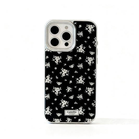Golden Floral Shockproof Phone Case for iPhone