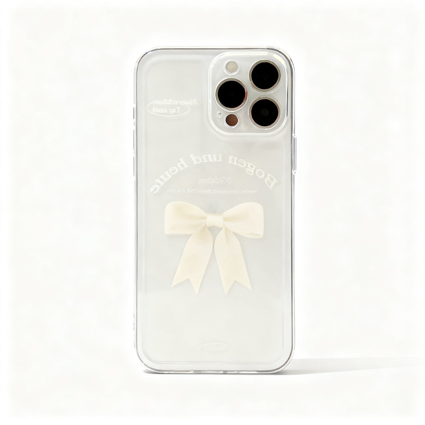 Minimalist White Butterfly Soft Phone Case for iPhone