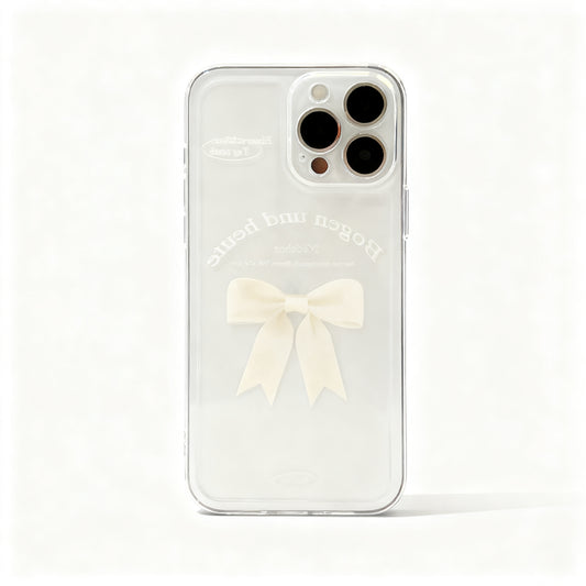 Minimalist White Butterfly Soft Phone Case for iPhone