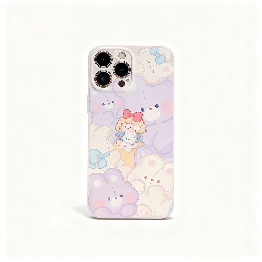 Cute Pink Butterfly Soft Phone Case for iPhone
