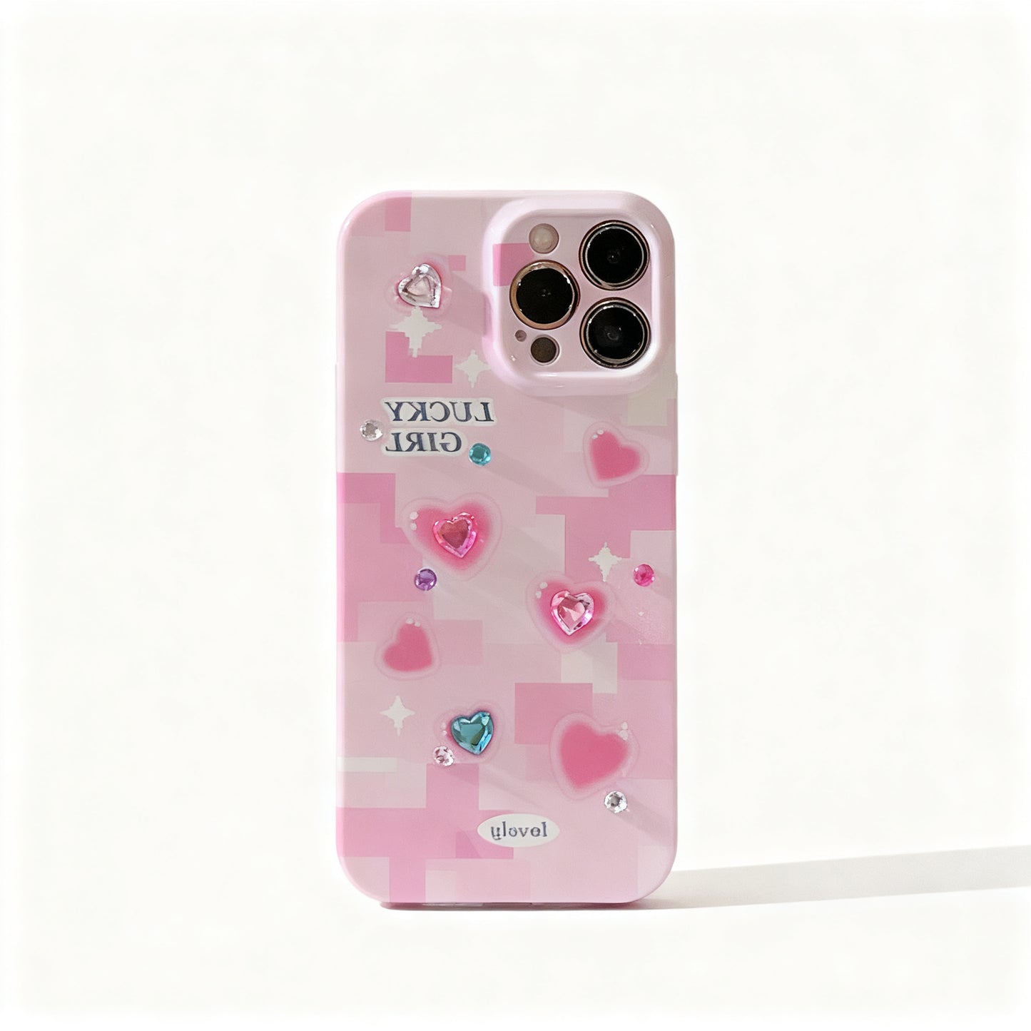 DIY Colorful Rhinestone Floral Phone Case for iPhone