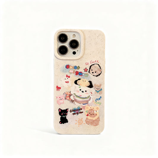 Cute Animal Cartoon Soft Phone Case for iPhone