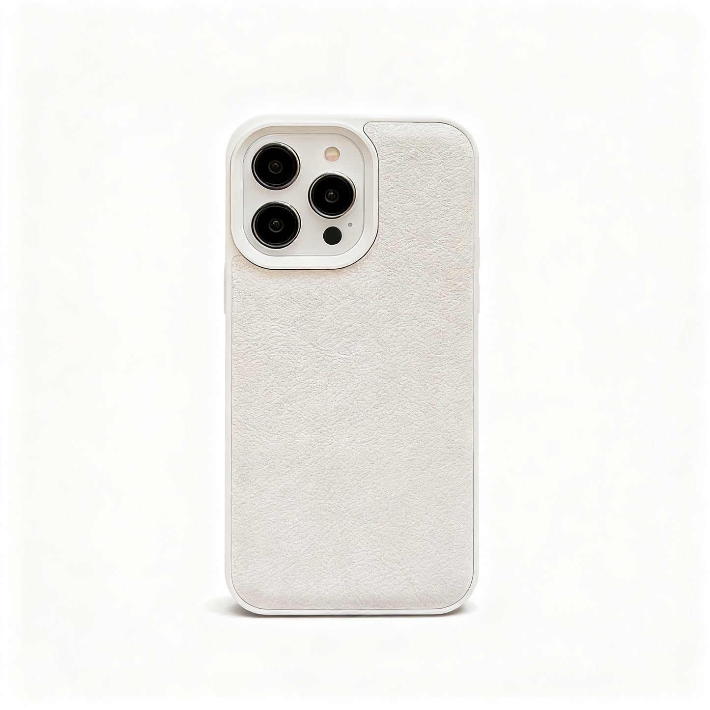 Khaki Minimalist Leather Phone Case for iPhone