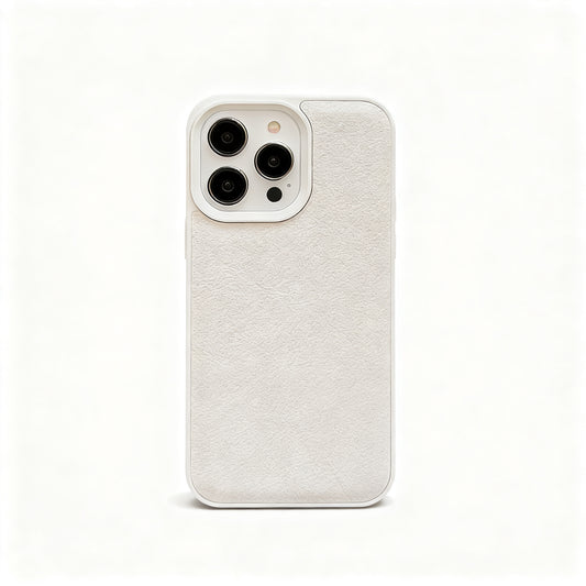 Khaki Minimalist Leather Phone Case for iPhone