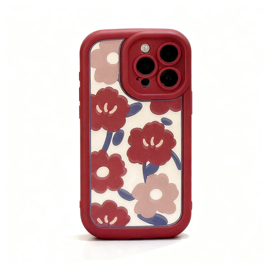 Vintage Floral Soft Phone Case for iPhone