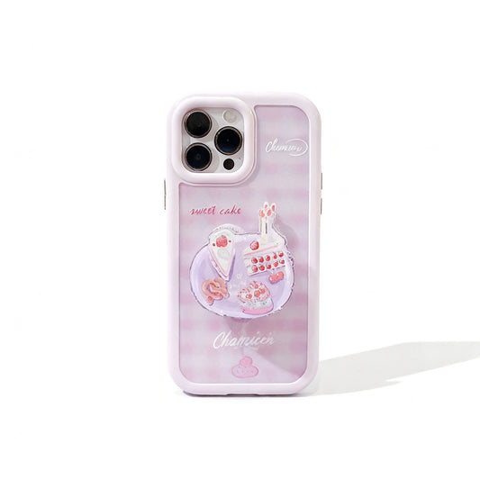 Soft Pink Dessert Cake Stand Phone Case for iPhone