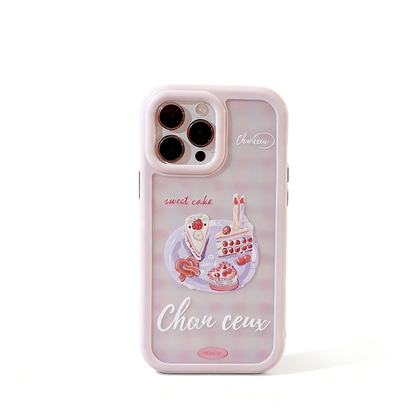 Soft Pink Dessert Cake Stand Phone Case for iPhone