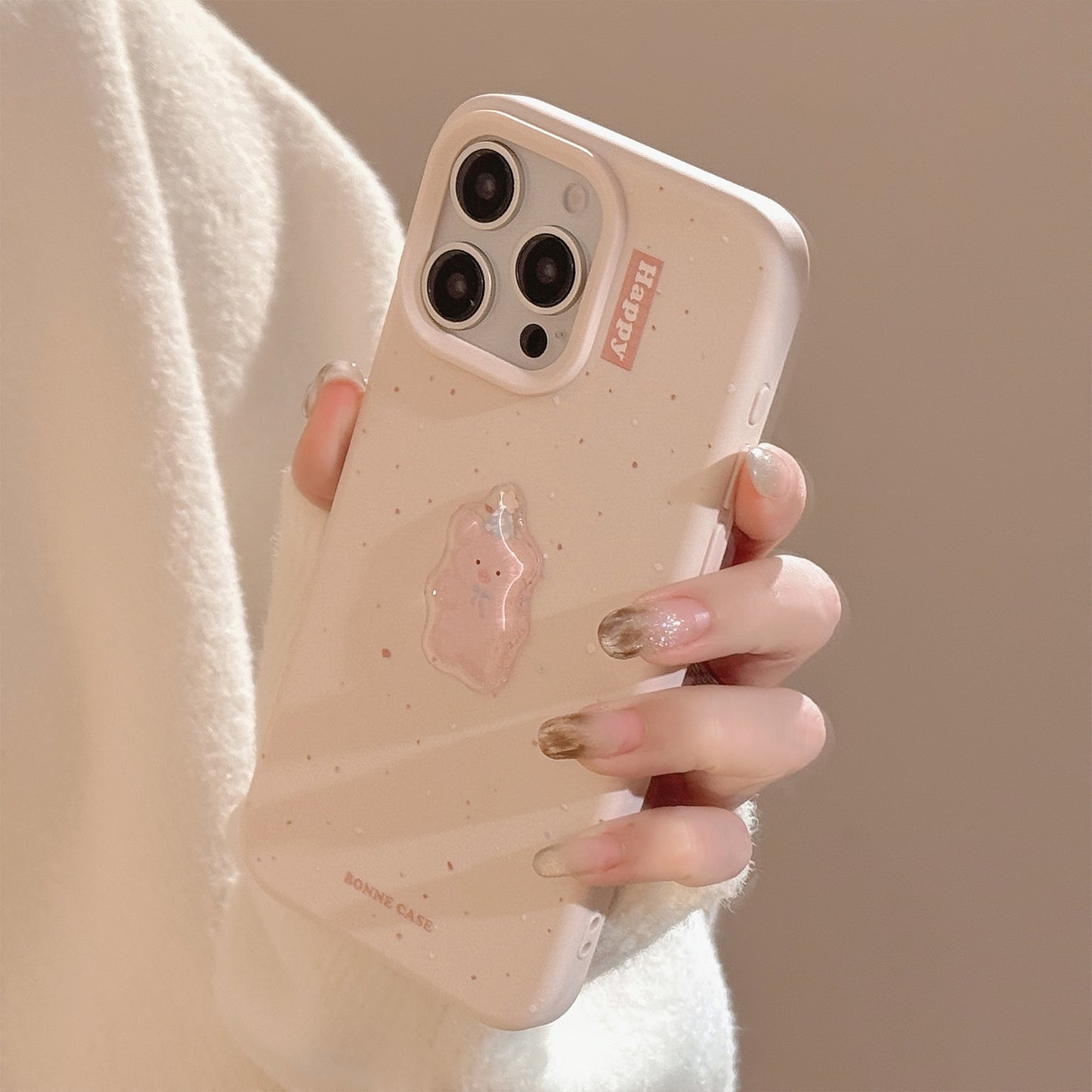 Korean Style Cartoon Animal Soft Phone Case for iPhone