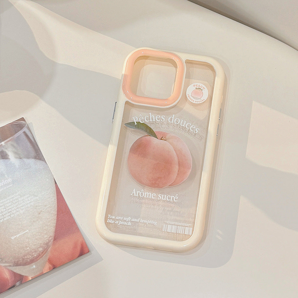 Pastel Pink Peach Magnetic Stand Phone Case for iPhone